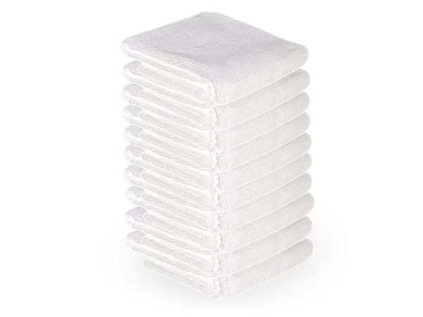 Microfiber towel 73 x 40 cm 10 pcs. white