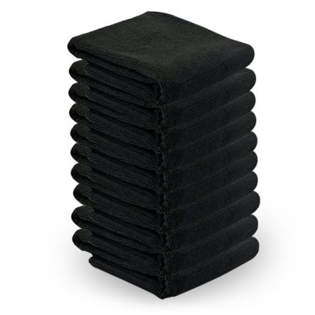 Microfiber towel 73-40cm 10pcs black skinstars.lt
