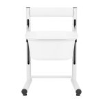 Height-adjustable pedicure tray white