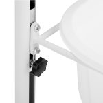 Height-adjustable pedicure tray white
