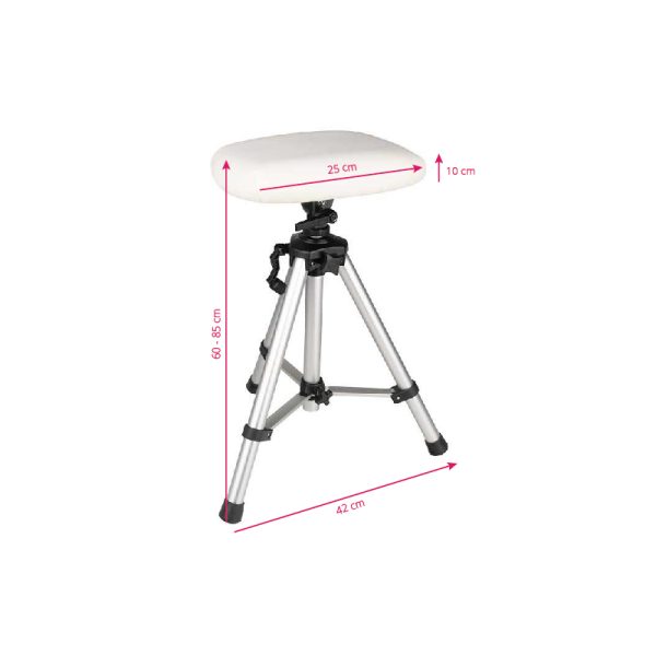 Pedicure chair AZZURRO 301 ALU white color