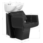 Barber sink Gabbiano Helsinki black