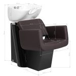 Hairdresser's sink Gabbiano Helsinki brown