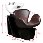Gabbiano Amsterdam hair wash unit brown