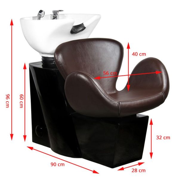 Gabbiano Amsterdam hair wash unit brown