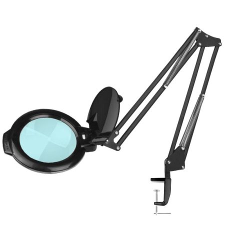 Cosmetology lamp with magnifier Glow Moonlight 8013/6' LED, black color