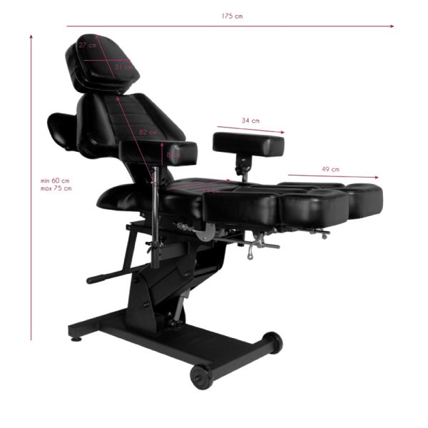 Electric tattoo parlor chair / bed PRO INK 606