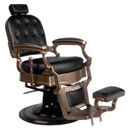 Barber's chair Gabbiano Old Ernesto, black color