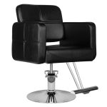 Kirpyklos kėdė HAIR SYSTEM HS10, juodos spalvos