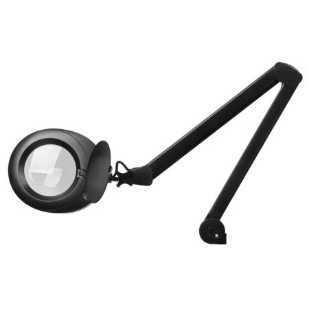 Cosmetic LED magnifying lamp mounted ELEGANTE 6025 black at skinstars.lt