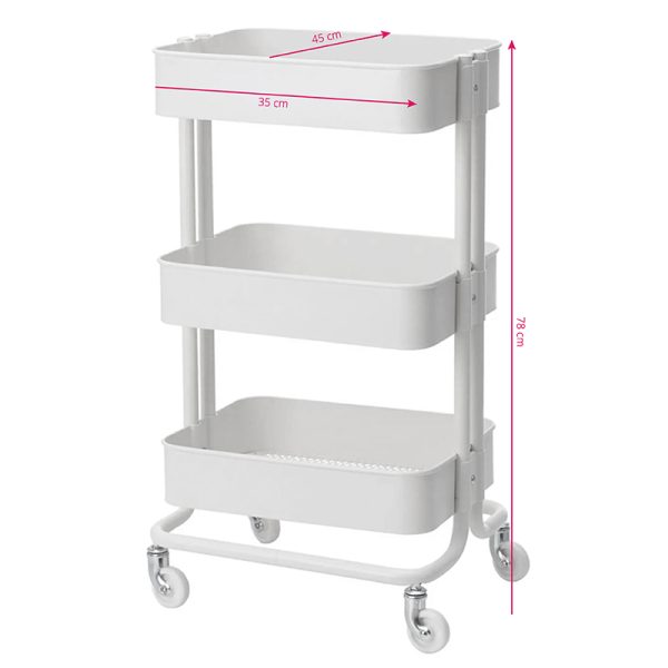 Cosmetic troller HS-05 white