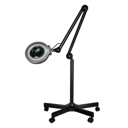 Led lamp with magnifying glass S5 5D with stand black at skinstars.lt