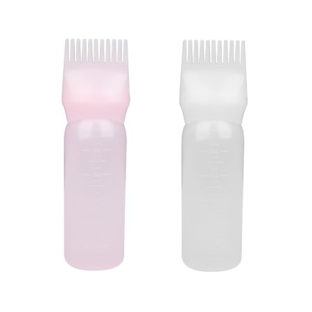 Bottle with brushes for applying dyes