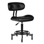 Chair with wheels Gabbiano Florence black skinstars.lt