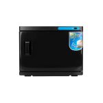 Towel warmer with UV sterilizer 23 l, black color