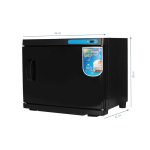 Towel warmer with UV sterilizer 23 l, black color