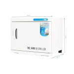 Towel warmer with UV sterilizer 23 l, white color