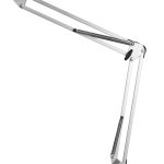 Cosmetic LED lamp ALL4LIGHT LASHES LINE 2 is attached to the table, silver