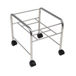 Straight pedicure tray with chrome wheels