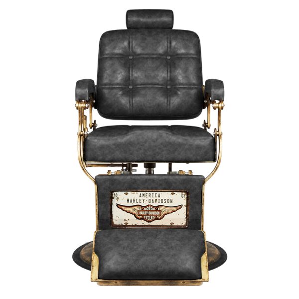 Gabbiano Barber Chair Boss HD Old Leather black