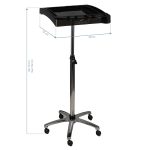 Hairdresser's trolley / paint helper 265, Black