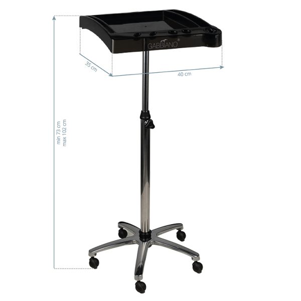 Hairdresser's trolley / paint helper 265, Black
