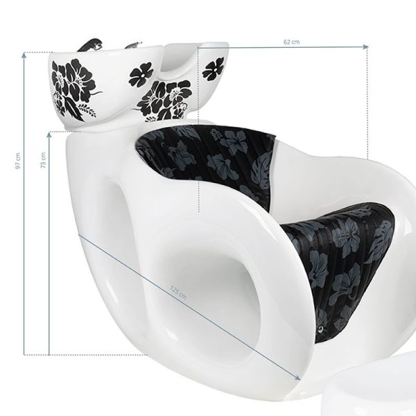Barber sink Gabbiano Mallow white