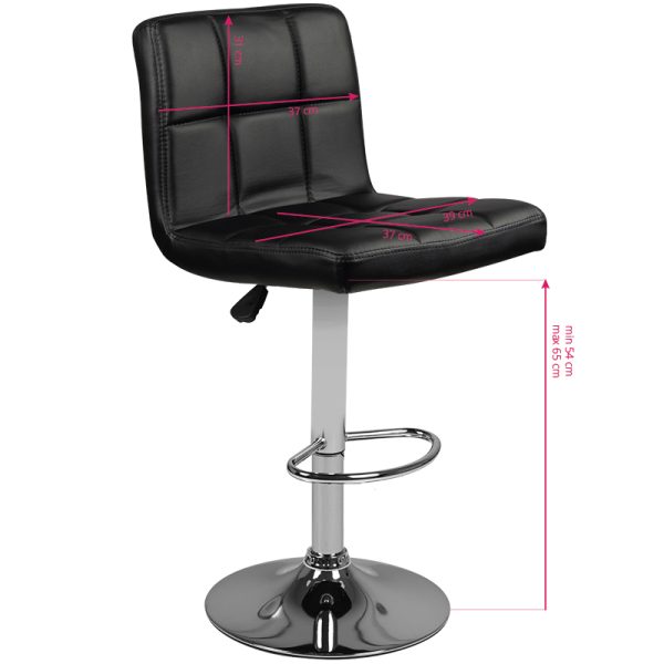 Make-up chair M06, black color