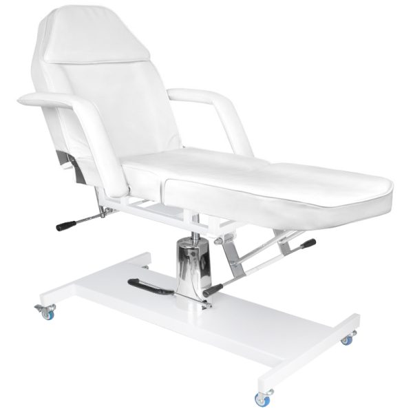 Cosmetology bed on wheels white Basic 210