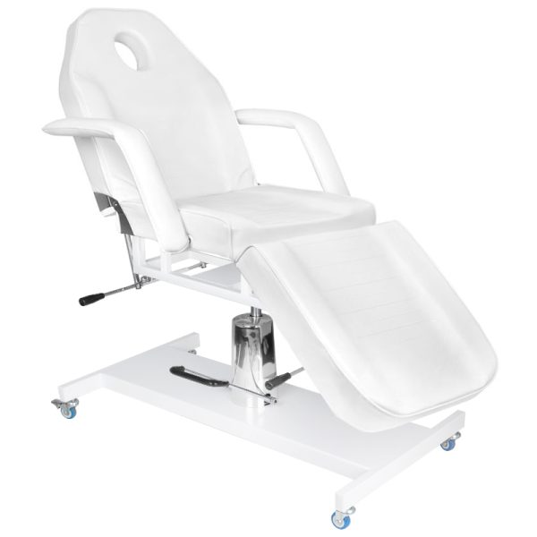 Cosmetology bed on wheels white Basic 210