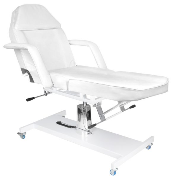 Cosmetology bed on wheels white Basic 210