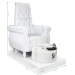 Pedicure chair Krystal white