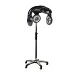 Hairdressing infrazone GABBIANO 938 with stand, black color