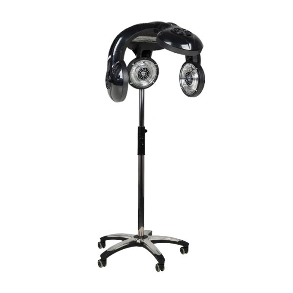 Hairdressing infrazone GABBIANO 938 with stand, black color