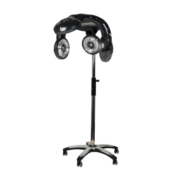 Hairdressing infrazone GABBIANO 938 with stand, black color