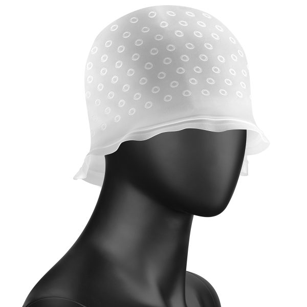 Silicone cap for highlights/dyeing