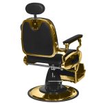 Barbers and beauty salons haircut chair Gabbiano Francesco Gold Black