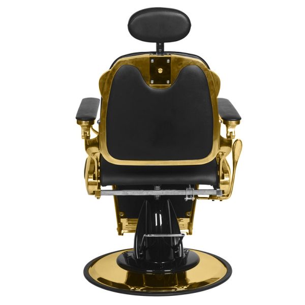 Barbers and beauty salons haircut chair Gabbiano Francesco Gold Black