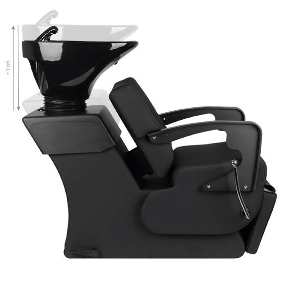 Barber sink Gabbiano C37 black