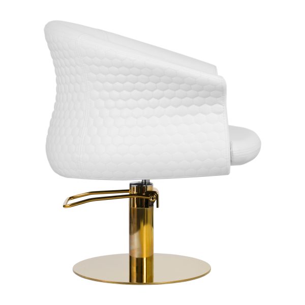Hairdressing chair, Gabbiano Versailles, gold-white
