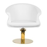 Hairdressing chair, Gabbiano Versailles, gold-white
