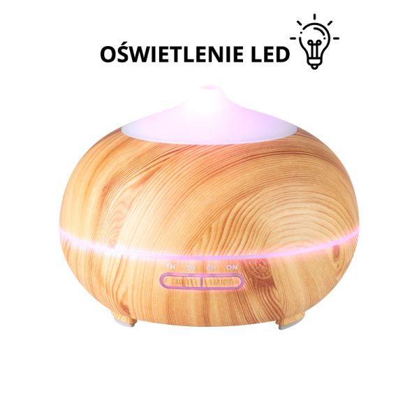 Humidifier aromatizer SPA 06 light wood 400 ml with timer