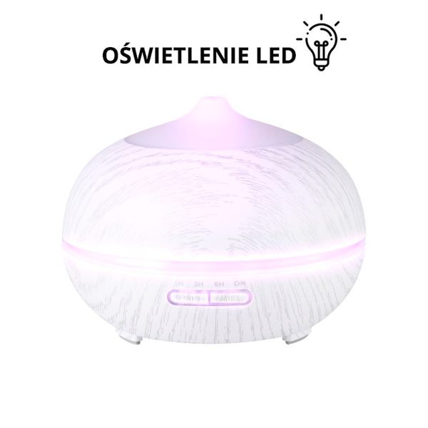 Aroma diffuser humidifier spa 06 white wood 400 ml