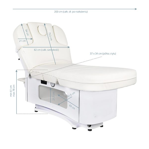 Cosmetology bed AZZURRO 379 EXCLUSIVE