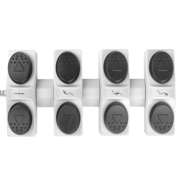 Foot pedal for electric bed AZZURRO with 4 motors and heating