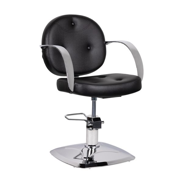 Barber's chair Gabbiano Asti, black color