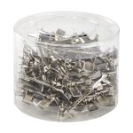 Metal clamps E-19, 9 cm, 80 pcs.