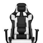 Gaming chair Premium 916, black with white