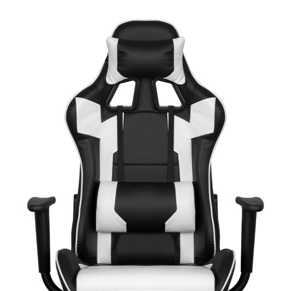 Gaming chair Premium 916, black with white