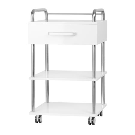 Podological cart-shelf 6050, white